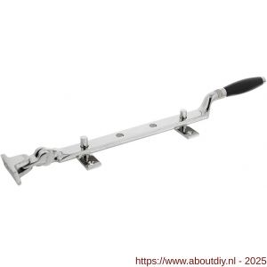 Intersteel Living 5614 raamuitzetter Ton met stelpennen nikkel-ebbenhout - A26008093 - afbeelding 1