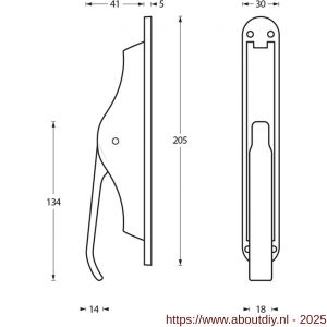 Intersteel 5620 pomp-espagnolet nikkel - A26000091 - afbeelding 2
