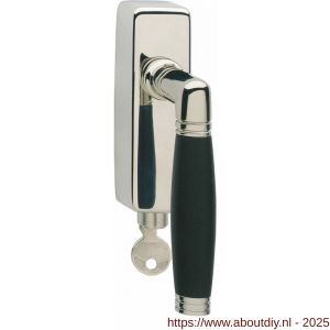 Intersteel Living 6616 raamkruk Ton 222 afsluitbaar op rechthoekige rozet nikkel - A26007723 - afbeelding 1