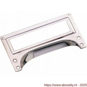 Intersteel Living 8810 etiketgreep 73x43 mm vernikkeld - A26007794 - afbeelding 1