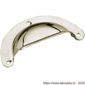 Intersteel Living 8810 schelpgreep komgreep geperst 96x43 mm vernikkeld - A26007839 - afbeelding 1