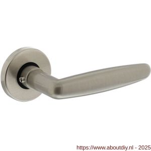 Intersteel Living 0225 deurkruk Sophie met rozet verdekt diameter 49x7 mm nikkel mat - A26008097 - afbeelding 1