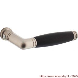 Intersteel 0375 deurkruk Ton 222 nikkel mat-ebbenhout - A26001653 - afbeelding 1