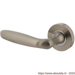 Intersteel 1692 deurkruk gatdeel links Bjorn op rozet verdekt diameter 52x10 mm met nokken nikkel mat - A26001159 - afbeelding 1