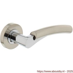 Intersteel 1700 deurkruk gatdeel rechts Bryan op rozet verdekt diameter 52x10 mm met nokken chroom-nikkel mat - A26005138 - afbeelding 1