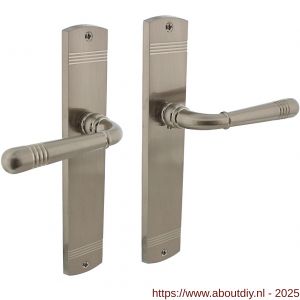 Intersteel Living 1705 deurkruk Helena op schild afgerond 235x45 mm blind nikkel mat - A26005150 - afbeelding 1