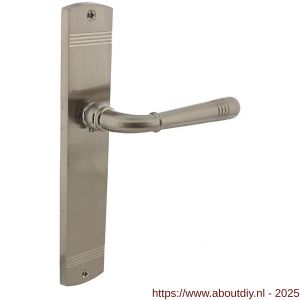 Intersteel 1705 deurkruk gatdeel rechts Helena op schild afgerond 235x45 mm blind nikkel mat - A26005151 - afbeelding 1