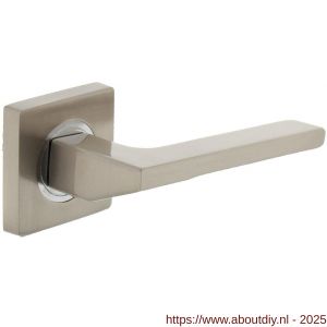 Intersteel Living 1715 deurkruk Ben op rozet verdekt 55x55x10 mm met nokken chroom-nikkel mat - A26005164 - afbeelding 1