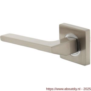 Intersteel 1715 deurkruk gatdeel links Ben op rozet verdekt 55x55x10 mm met nokken chroom-nikkel mat - A26005166 - afbeelding 1