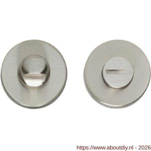 Intersteel 3156 WC-sluiting verdekt diameter 50x8 mm met stift 8x8 mm nikkel mat - A26002691 - afbeelding 1