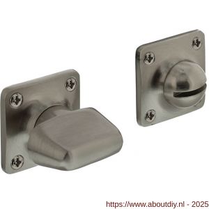 Intersteel Living 3183 WC-sluiting Basic 38x38x5 mm met stift 8x8 mm nikkel mat - A26007004 - afbeelding 1