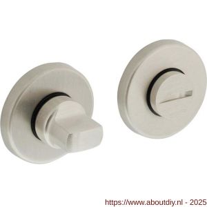 Intersteel Living 3186 WC-sluiting verdekt diameter 49x7 mm met stift 8x8 mm nikkel mat - A26007615 - afbeelding 1