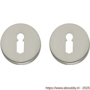 Intersteel Living 3186 sleutelrozetten verdekt diameter 49x7 mm nikkel mat - A26011131 - afbeelding 1
