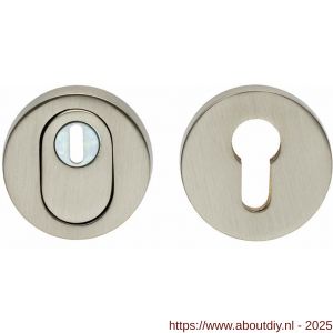 Intersteel Living 3751 SKG3 veiligheidsrozetten rond verdekt diameter 55x12 mm profielcilindergat met kerntrekbeveiliging nikkel mat - A26003587 - afbeelding 1
