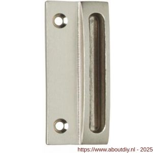 Intersteel Living 5615 sluitplaat met kom 70x30 mm nikkel mat - A26007709 - afbeelding 1