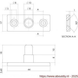 Intersteel Living 5615 stelpen nikkel mat - A26003865 - afbeelding 2
