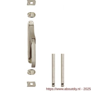 Intersteel Living 5620 set pomp-espagnolet inclusief stangenset 2x 1250 mm nikkel mat - A26009349 - afbeelding 1