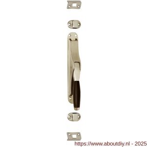 Intersteel 5620 pomp-espagnolet Ton 400 nikkel mat-ebbenhout - A26000094 - afbeelding 1