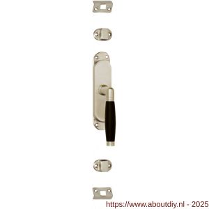 Intersteel 5620 kruk-espagnolet rechts Ton 222 nikkel mat-ebbenhout - A26000073 - afbeelding 1