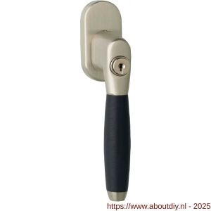 Intersteel Living 6616 raamkruk Ton 400 afsluitbaar op ovaal rozet nikkel mat - A26003789 - afbeelding 1