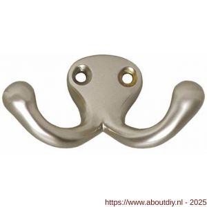 Intersteel Living 6926 jashaak scheepsmodel dubbele haak nikkel mat - A26007770 - afbeelding 1