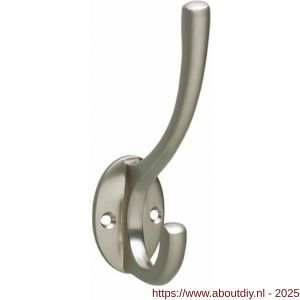 Intersteel Living 6926 kapstokhaak ovaal nikkel mat - A26007767 - afbeelding 1