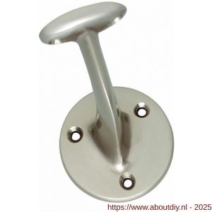 Intersteel Living 7245 leuninghouder opschroevend vlak zadel nikkel mat - A26007792 - afbeelding 1