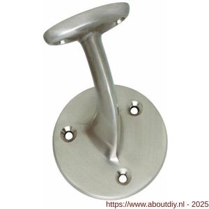 Intersteel Living 7245 leuninghouder opschroevend hol zadel nikkel mat - A26007791 - afbeelding 1