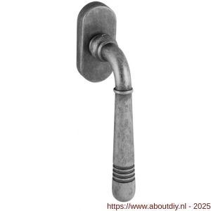 Intersteel Living 6170 raamkruk Helena op ovaal rozet oud grijs - A26005206 - afbeelding 1