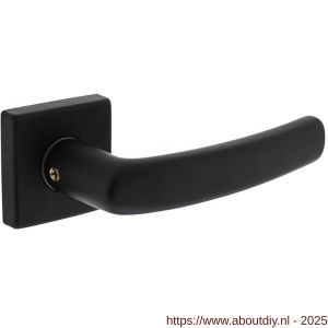 Intersteel 0059 deurkruk gatdeel Denham met rozet verdekt 50x50x10 mm met nokken zwart - A26009132 - afbeelding 1
