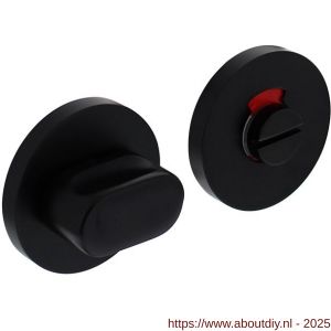 Intersteel Living 0100 WC-sluiting verdekt diameter 56x9 mm met nokken en stift 8x8 mm zwart - A26008171 - afbeelding 1