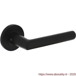 Intersteel Living 0103 deurkruk Jura op rozet verdekt diameter 55x8 mm met nokken zwart - A26008174 - afbeelding 1