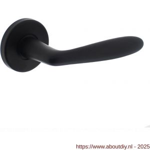 Intersteel Living 0200 deurkruk Phobos op rozet verdekt diameter 49x7 mm zwart - A26007341 - afbeelding 1