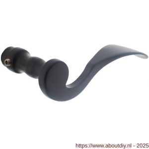 Intersteel 0292 deurkruk gatdeel rechts Lepel zwart - A26001343 - afbeelding 1