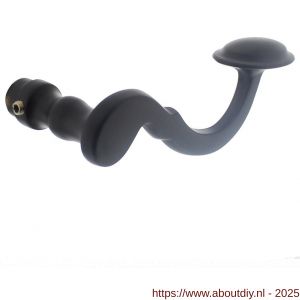 Intersteel 0293 deurkruk Posthoorn zwart - A26001724 - afbeelding 1