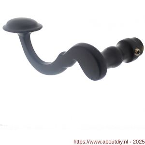 Intersteel 0293 deurkruk gatdeel links Posthoorn zwart - A26001354 - afbeelding 1