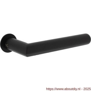 Intersteel 0920 deurkruk gatdeel Jura met rozet zelfklevend diameter 30x3 mm structuur zwart - A26010252 - afbeelding 1