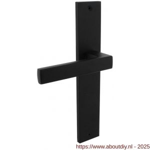 Intersteel 1744 deurkruk gatdeel rechts Hera op schild rechthoekig 245x45 mm blind zwart - A26010301 - afbeelding 1