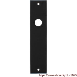 Intersteel 2568 kortschild rechthoekig 181x41x7 mm blind mat zwart - A26006762 - afbeelding 1