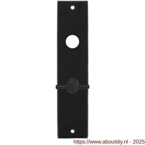 Intersteel 2568 kortschild rechthoekig 181x41x7 mm WC63/8 mm mat zwart - A26006769 - afbeelding 1