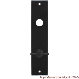 Intersteel 2568 kortschild rechthoekig 181x41x7 mm WC72/8 mm mat zwart - A26006770 - afbeelding 1