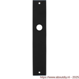 Intersteel 2577 langschild rechthoekig 236x44x6 mm blind mat zwart - A26006771 - afbeelding 1