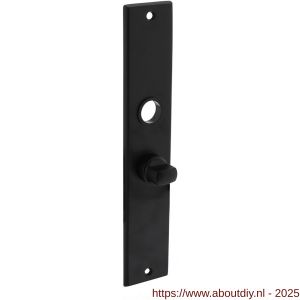 Intersteel 2577 langschild rechthoekig 236x44x6 mm WC55/8 mm mat zwart - A26006777 - afbeelding 1