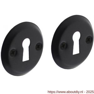Intersteel Living 3173 sleutelrozetten diameter 50x5 mm zwart - A26011133 - afbeelding 1