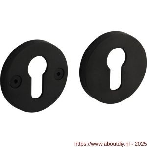 Intersteel 3175 cilinderrozetten éénzijdig verdekt diameter 55x8 mm met nokken diameter 8 mm PVD zwart - A26011352 - afbeelding 1