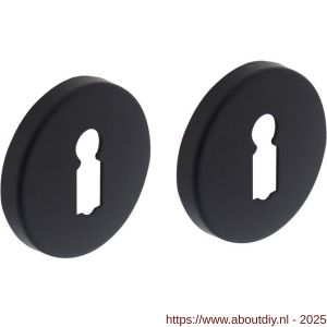 Intersteel Living 3186 sleutelrozetten verdekt diameter 49x7 mm zwart - A26011135 - afbeelding 1