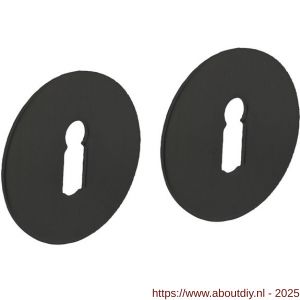 Intersteel Living 3403 sleutelrozetten zelfklevend diameter 55x2 mm structuur zwart - A26011071 - afbeelding 1