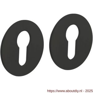 Intersteel Living 3403 cilinderrozetten zelfklevend diameter 55x2 mm structuur zwart - A26011072 - afbeelding 1