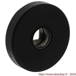 Intersteel 3405 rozetten massief verdekt diameter 53x10 mm met nokken en 2-weg veerconstructie structuur zwart - A26008269 - afbeelding 1