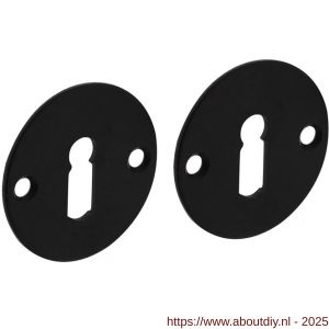 Intersteel Living 3409 sleutelrozetten diameter 51x2 mm structuur zwart - A26011073 - afbeelding 1